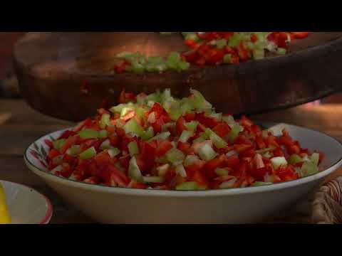 Cooking a Whole Lamb Stuffed with Bulgur in a Barrel