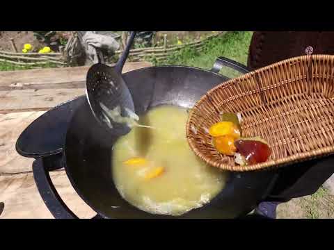 Village Style Chicken Paella Toyuq Plovu Bişirdik Outdoor