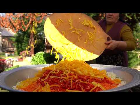 Making A Country Style Autumn Vegetable Salad