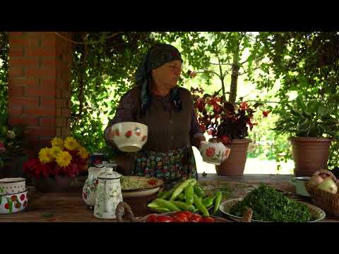 Homemade Adjika Made with Fresh Garden Vegetables