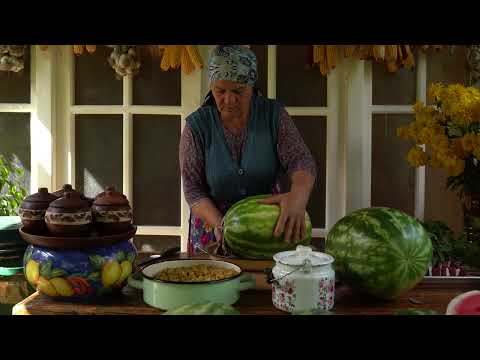 Rice Beef Stuffed Watermelon Rustic Village Recipe