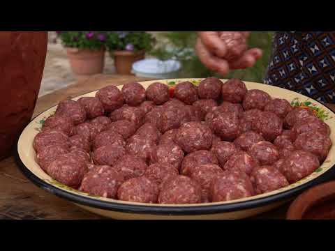 Campfire Rustic Meatballs Pilaf Cooking in the Heart of