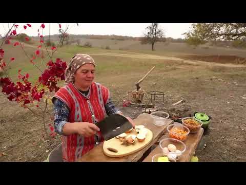 Qarabağ Plovu ASMR eating Country İfe Vlog