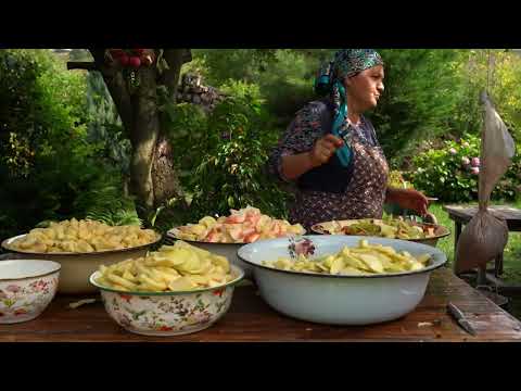 Autumn Apple Harvest Preparing for Winter