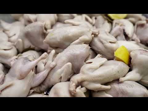Cooking Marinated Quails on the Charcoal Grill