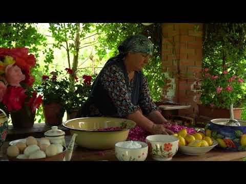 Rose Harvest Season Making Traditional Rose Sweets
