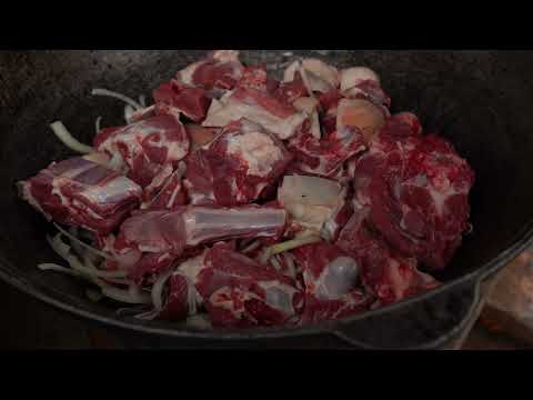 Cooking a Whole Lamb in the Rain Cozy Spring Village Life
