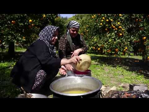 Making Traditional Turkish Wedding Soup Outdoor Cooking