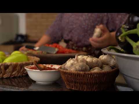 Countryside Cooking Beef Filled Eggplants Over the Fire