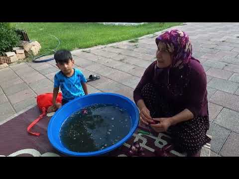 KÖYDE KIŞ İÇİN PATLICANI BİRDE BÖYLE YAPIN ANNEM HER YIL