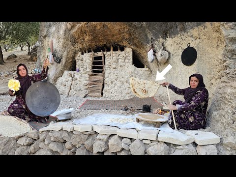 A lonely Iranian nomadic woman the ancient ritual of bread