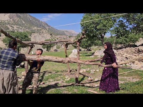 Crafting Canopies The Art of Tent Setup in Nomadic Families