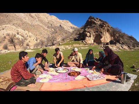Cooking stuffed chicken by local women in the heart of