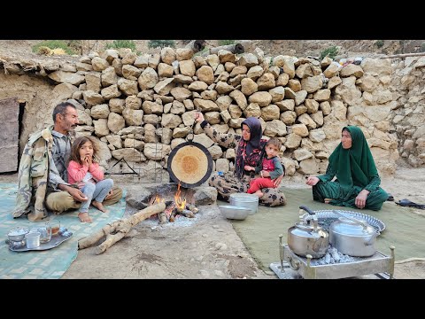 Preparing breakfast for the family early in the morning in