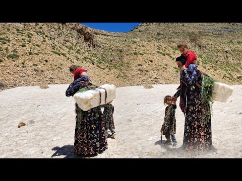 Keeping fruits cool in the style of Iranian nomadic women