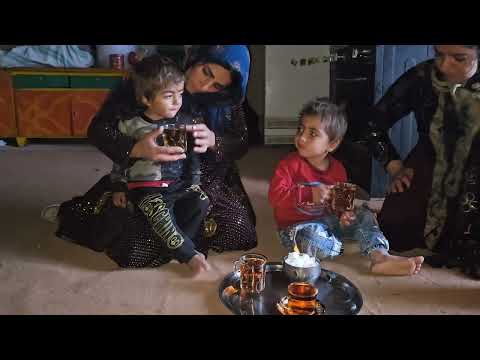 An accident on a rainy day in the villages of Iran