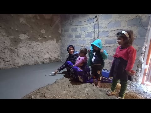 Constructing a winter shelter alone A nomadic woman s