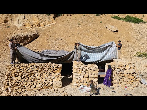 Early morning in the nomads of Iran Breakfast of the nomads