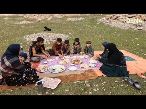 Daily work of Iranian nomads