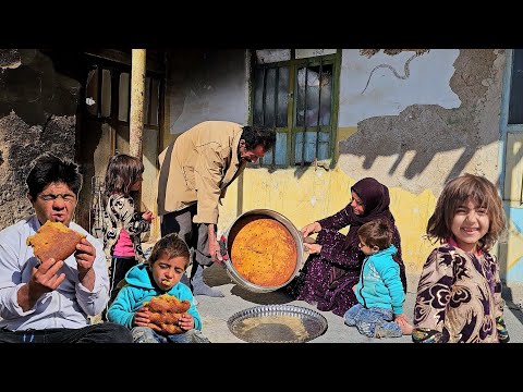 Local cakes of Iranian people in the village