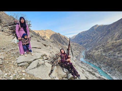 Traveling to the mountains with armed nomadic women Real