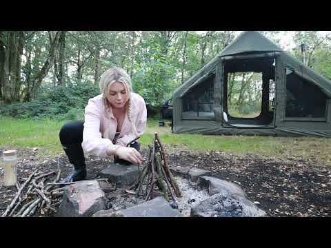 Camping Alone in a Forest Woodland ASMR