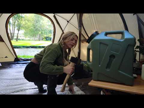 River Camping In A Dome Tent NATURE ASMR