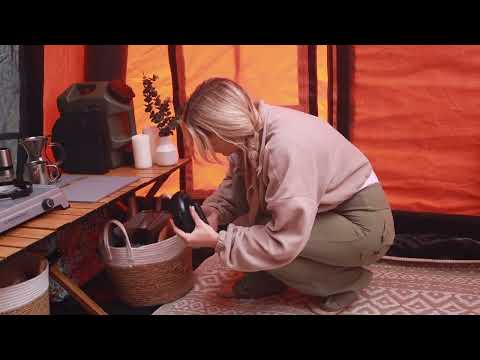 Countryside Camping During a Thunderstorm Forest Rain ASMR