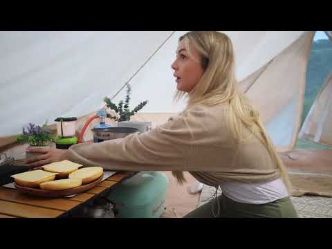 Camping In a Thunderstorm Rain Storm ASMR