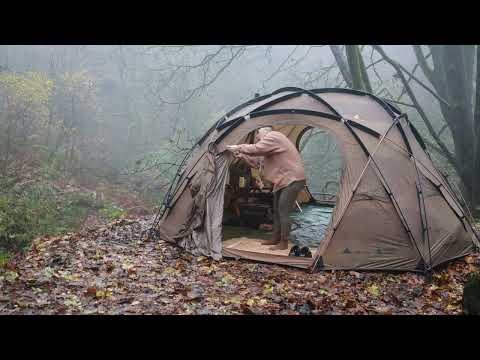 Camping in a Scary Forest Nature ASMR