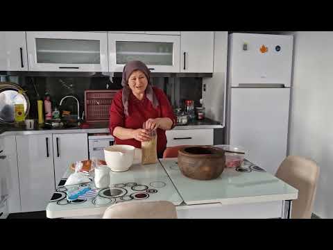AKŞAMA MİSAFİRLERİMİZE YEMEK HAZIRLIĞI SOBADA ETLİ KEŞKEK