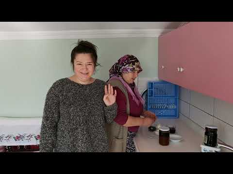 KÖYDE YAŞAM HER ŞEY DOĞAL KUZİNE SOBADA ÇAY KENDİ