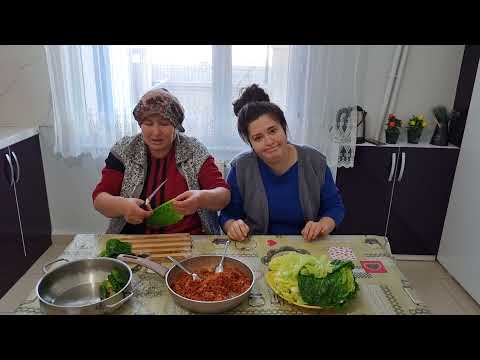 ANNELİ KIZLI BAHÇEMİZİN İLK HASATI İLE İLAHNA SARMASI SARDIK