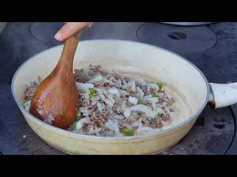 BOL KIYMALI MENEMEN KÖY USULÜ YER SOFRASI