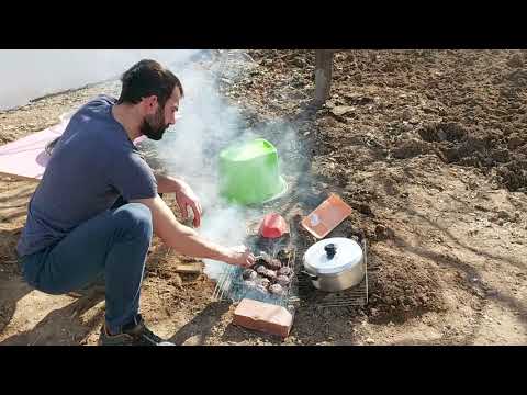 DAYIMDAN BU GÜN ZİYAFET KÖYDE YAŞAM MANGAL KEYFİ