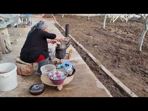 MİNİ SOBADA SOĞAN DOLMASI NASIL YAPILIR