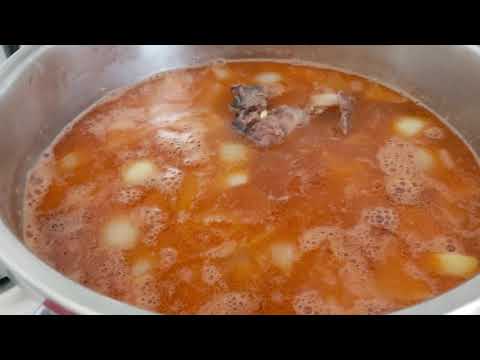 KEMİKLİ ETLİ KEŞKEK YAPIYORUM TEMİZLİK YAPTIM
