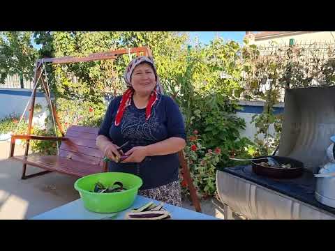 KIŞA HAZIRLIK DOLABA MUZAKALIK KEBABLIK PATLICAN KIZARTTIK