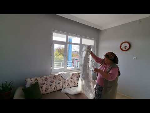 PERDELERİ YIKAYIP ASTIK GENEL TEMİZLİGİMİZİ YAPTIK ELİF