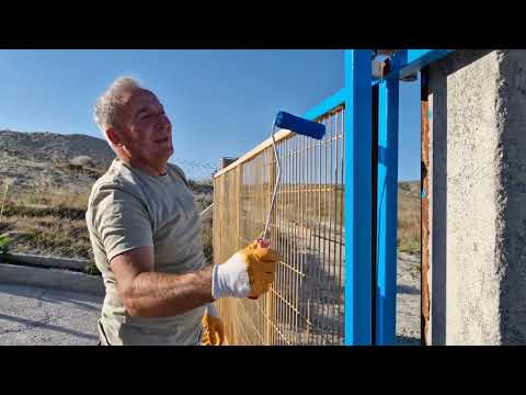 YENİ EVİMİZİN BAHÇE GİRİŞ KAPISINI GÜZLLEŞTİRİYORUZ RENĞİ