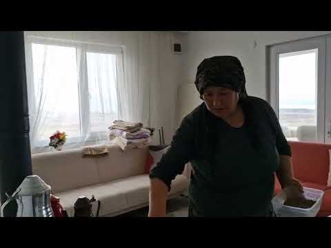 KÖYDE YAŞANTI SABAH RUTİNİMİZ SOBA ÜSTÜNDE KIYMALI