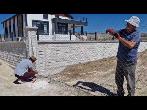 SEYİT KARDEŞİMLE BAHÇEMİZİN TEL ÖRGÜSÜNÜ YAPTIK