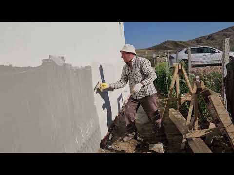 YENİ EVİN BİR TARAFI SIVASI BİTTİ SON BİR DUVAR KALDI