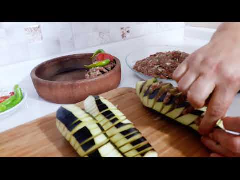 KİREMİTTE PATLICANLI KÖFTE TARİFİ FIRINDA NASIL YAPILIR