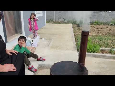 BAHÇEMİZDE MANGAL TORUNLARIMIZLA BERABER VE SEVİMLİ KEDİMİZ