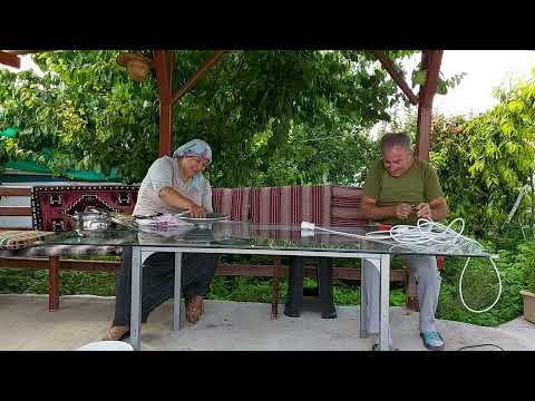 KUZİNE SOBADA KÖZDE BATLICAN PİŞİRDİK BABAM TAMİRATLA