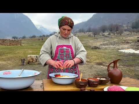 Colorful Pasta with Your Own Hands with Minced Meat One of