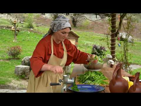 Wild Green Onion Gathering in Mountain Village Flavorful