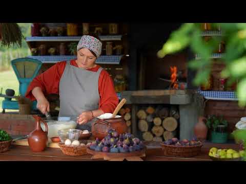 The Most Delicious Fig Pie in A Village Harvesting and