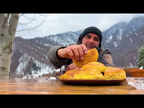 Frozen Soup cooked in Snowy Mountains Jelly with Meat